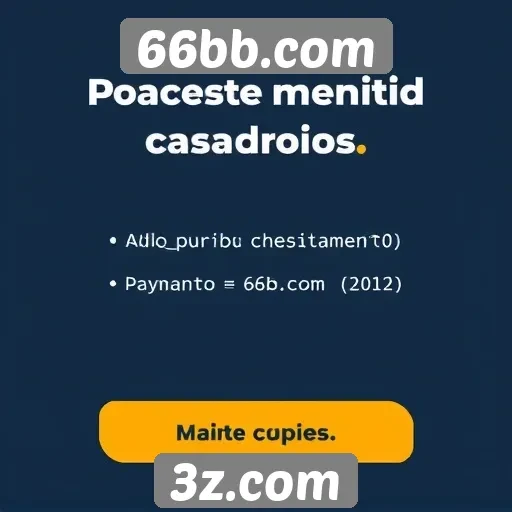 Métodos de pagamento aceitos no 66bb.com